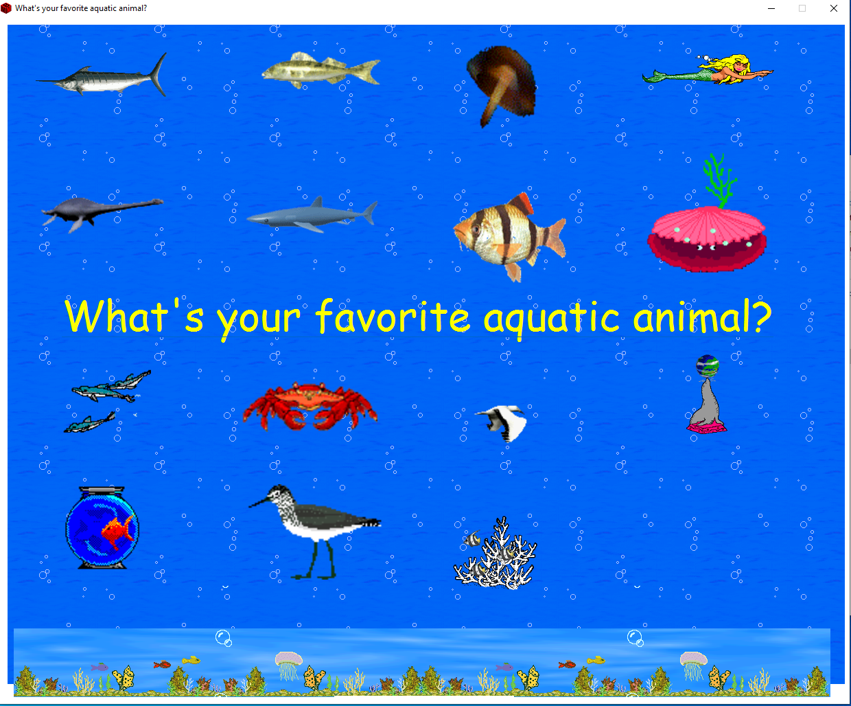 Which fish do you like the most?